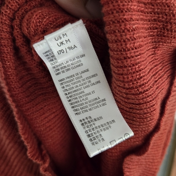 Free People FP Beach Slouchy Knit Sunday Shorts Romper Rust Orange Size  Medium - Picture 4 of 6